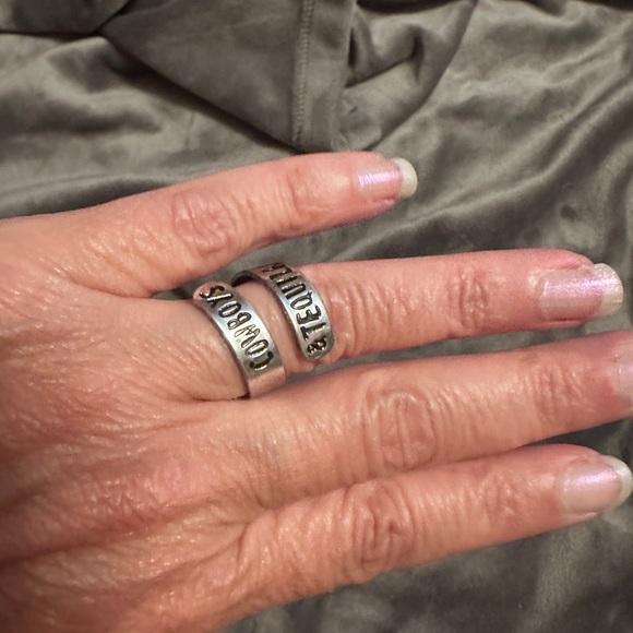 Cowboys & Tequila Adjustable Stainless Steel Ring - Picture 8 of 13